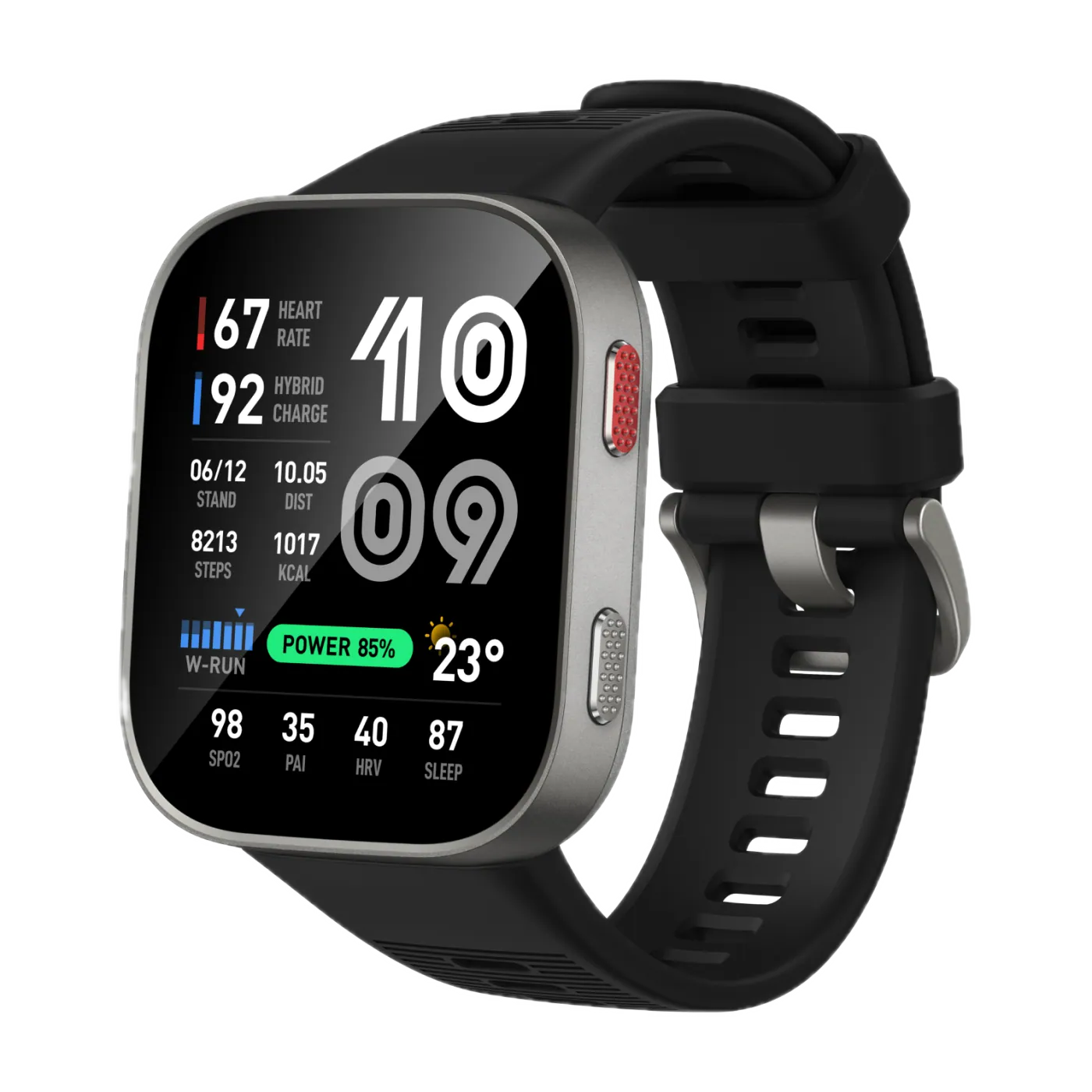 Amazfit Bip Max smartwatch · AMOLED 2,07" · GPS · até 20 dias — Titanio Tech