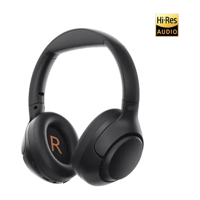 QCY H3 auricular over-ear · ANC 43 dB · hasta 55 h — Titanio Tech