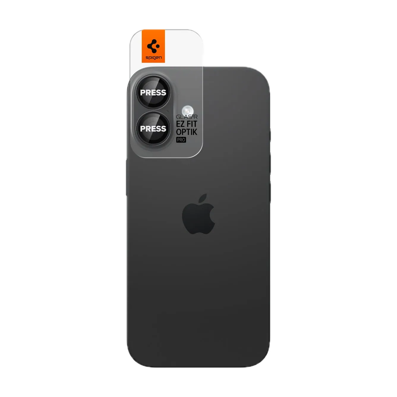 Protector de cámara Spigen Optik Pro EZ Fit iPhone 17 para iPhone 17 · protector de lente de vidrio · 2 juegos + aplicador — Titanio Tech
