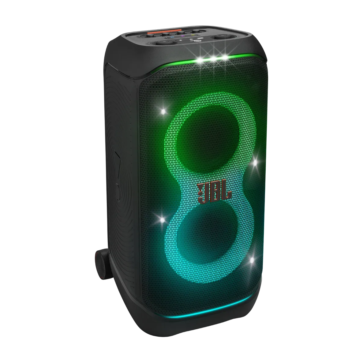 JBL PartyBox Stage 320 caixa de som para festa · 240 W · rodas · IPX4 — Titanio Tech