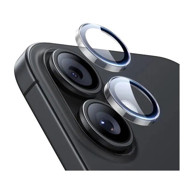 Protector de cámara ESR Armorite iPhone 17 / 16 / 16 Plus para iPhone 17, 16 y 16 Plus · protector de lente · transparente — Titanio Tech