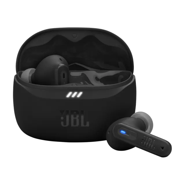 JBL Tune Beam 2 auricular true wireless con varilla y cancelación de ruido · hasta 48 h — Titanio Tech